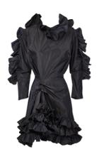 Moda Operandi Maticevski Dappled Ruffled Taffeta Mini Dress