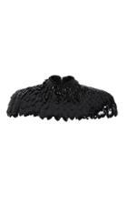 Balmain Cropped Feather Effect Faux Leather Mini Cape