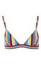 Rye Razzle Striped Triangle Bikini Top