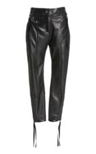 Moda Operandi Unttld Nikita Zip-detailed Leather Slim Trousers