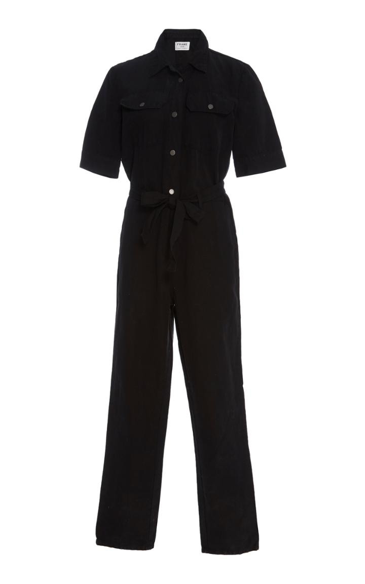 Frame Denim Belted Jumpsuit