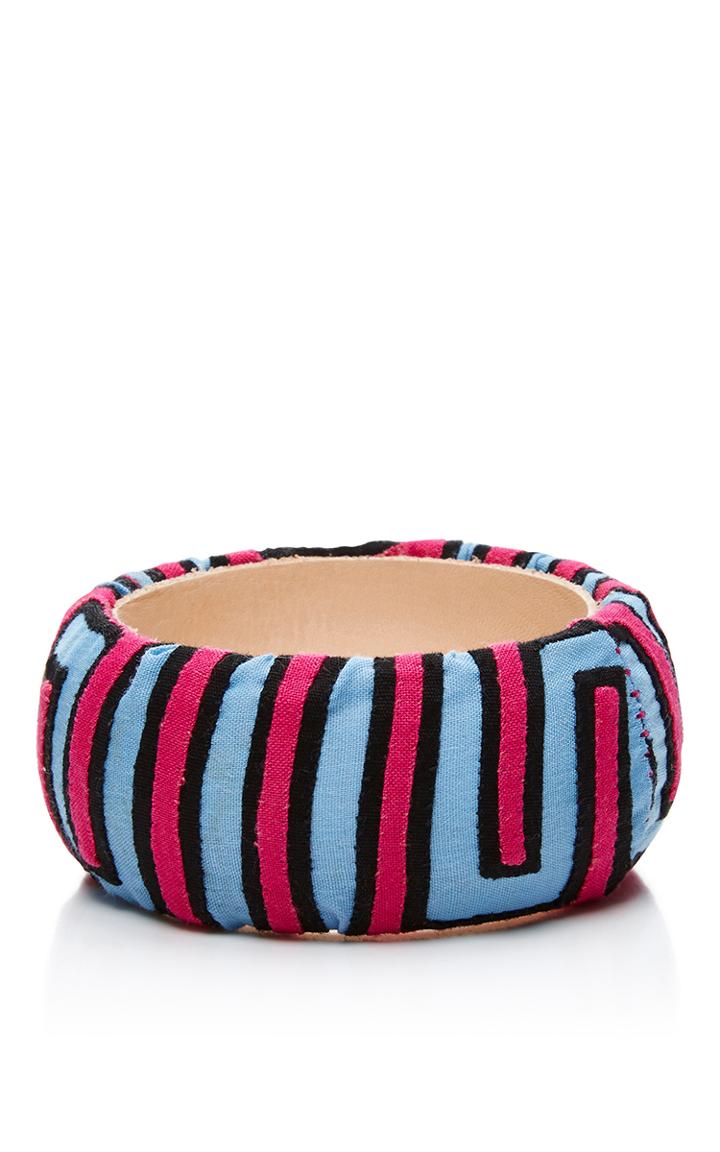 Mola Sasa Pink Printed Bangle
