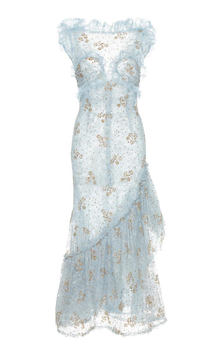Rodarte Floral Tulle Dress