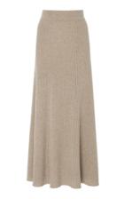 Marisa Witkin Ribbed Cashmere Midi Skirt