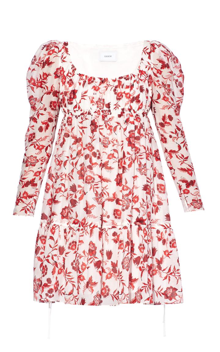 Moda Operandi Erdem Sibyl Cotton-silk Mini Dress
