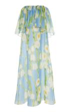 Moda Operandi Carolina Herrera Silk Cape Gown Size: 0