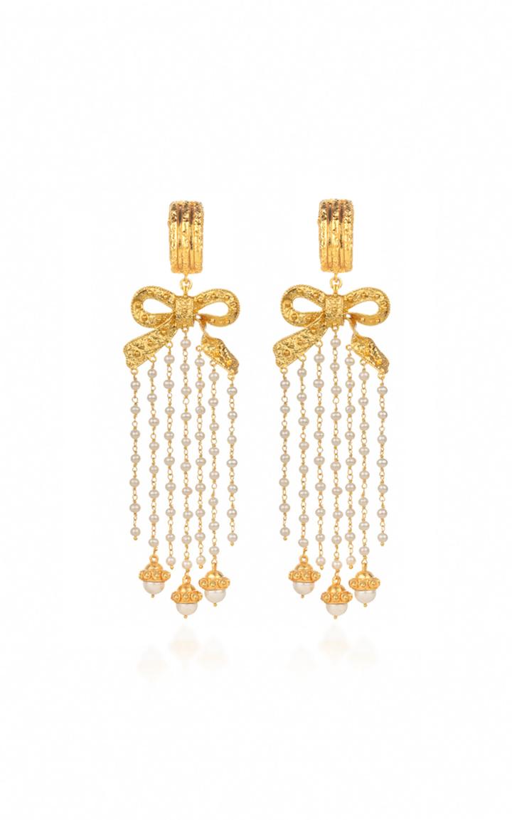 Valre Dream Weaver Gold-plated And Pearl Earrings