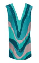 Jeffrey Dodd Plunging Sequin Dress