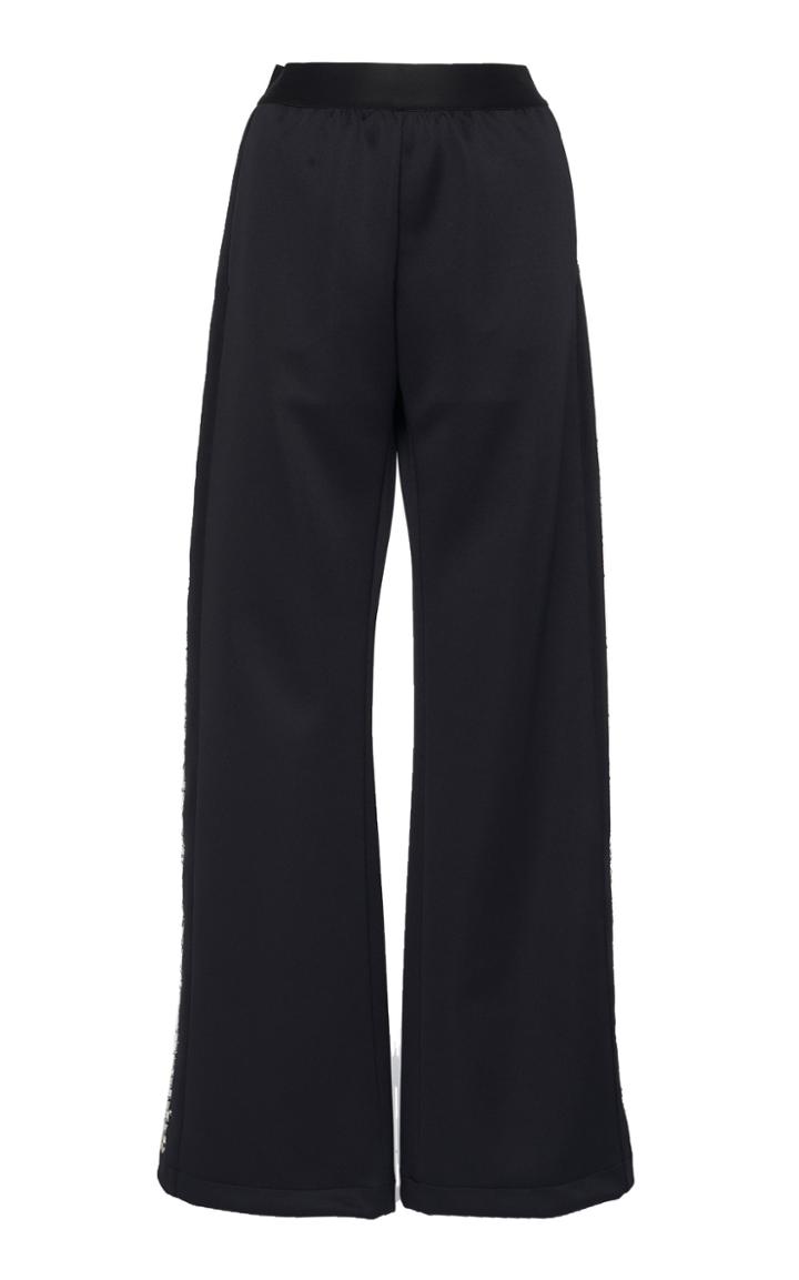 Giambattista Valli High Waist Wide Leg Satin Pants
