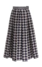 Dice Kayek Virgin Wool Houndstooth Midi Skirt
