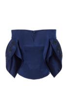 Zac Posen Double Face Duchess Off The Shoulder Top