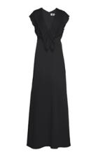 Moda Operandi Victoria Beckham Pleated Neckline Floor Length Dress Size: 4