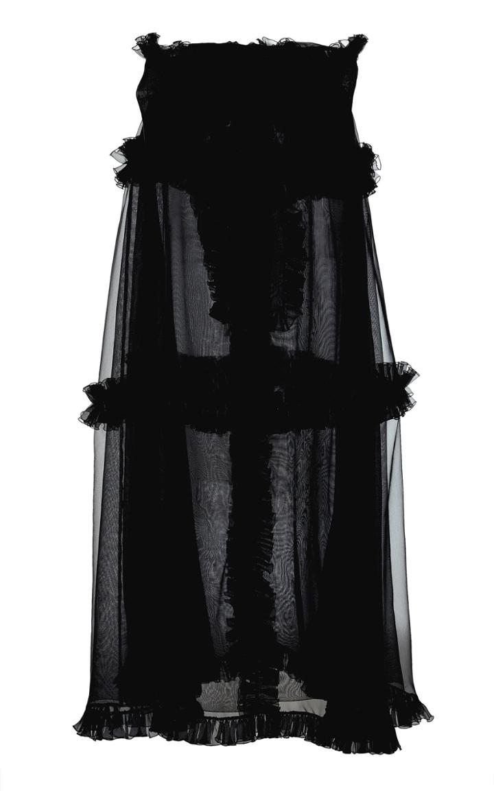 Moda Operandi Giambattista Valli Ruffled Chiffon High-rise Maxi Skirt Size: 40