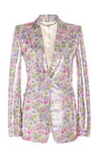 Moda Operandi Paco Rabanne Floral-print Lam One-button Blazer Size: 36