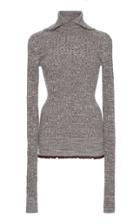 Jil Sander Turtleneck Collar Wool-blend Sweater Size: 34