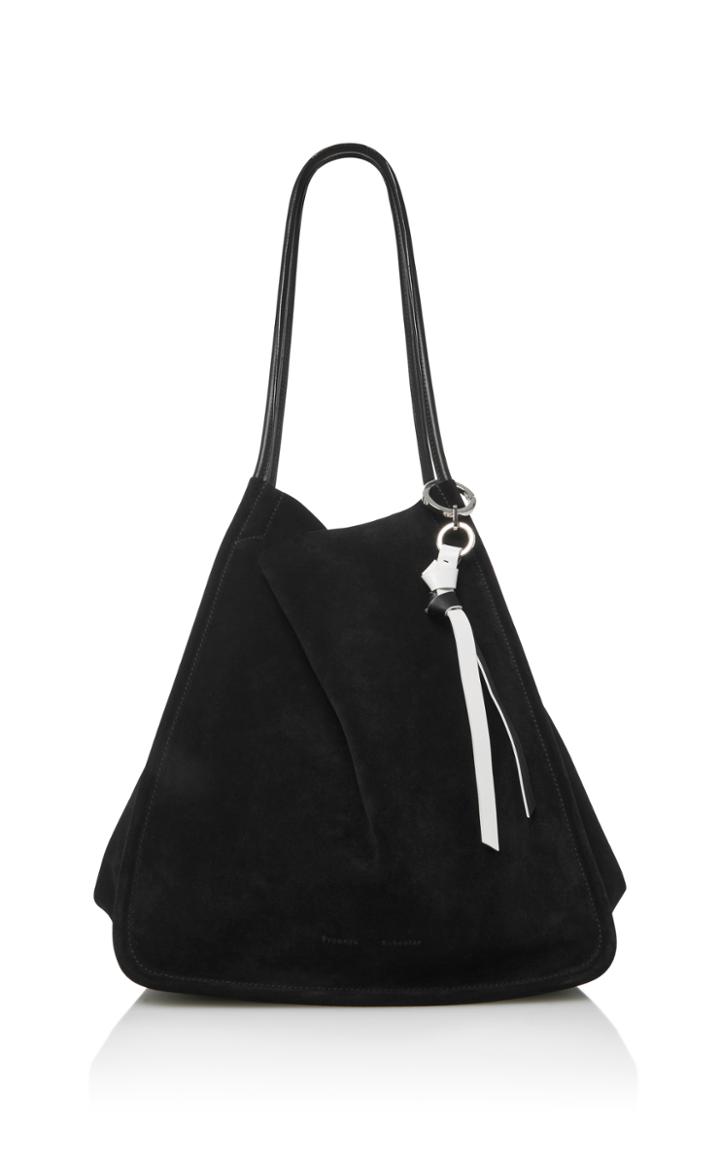 Proenza Schouler Leather-trimmed Suede Tote