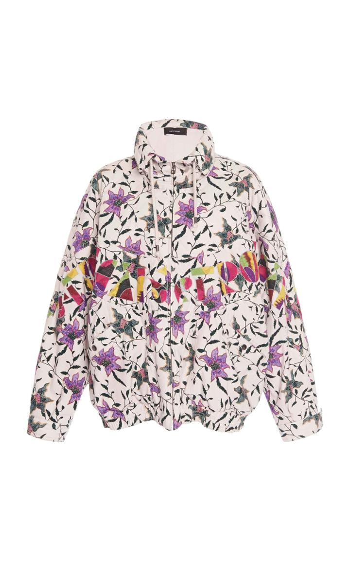 Moda Operandi Isabel Marant Gaomia Printed Cotton Jacket Size: 34