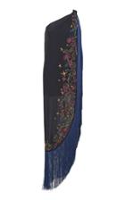 Dundas Embroidered Fringed One-shoulder Silk Dress