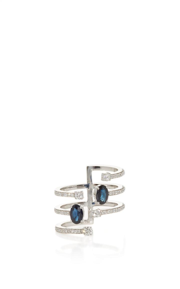 Hueb Spectrum Ring With Blue Sapphire