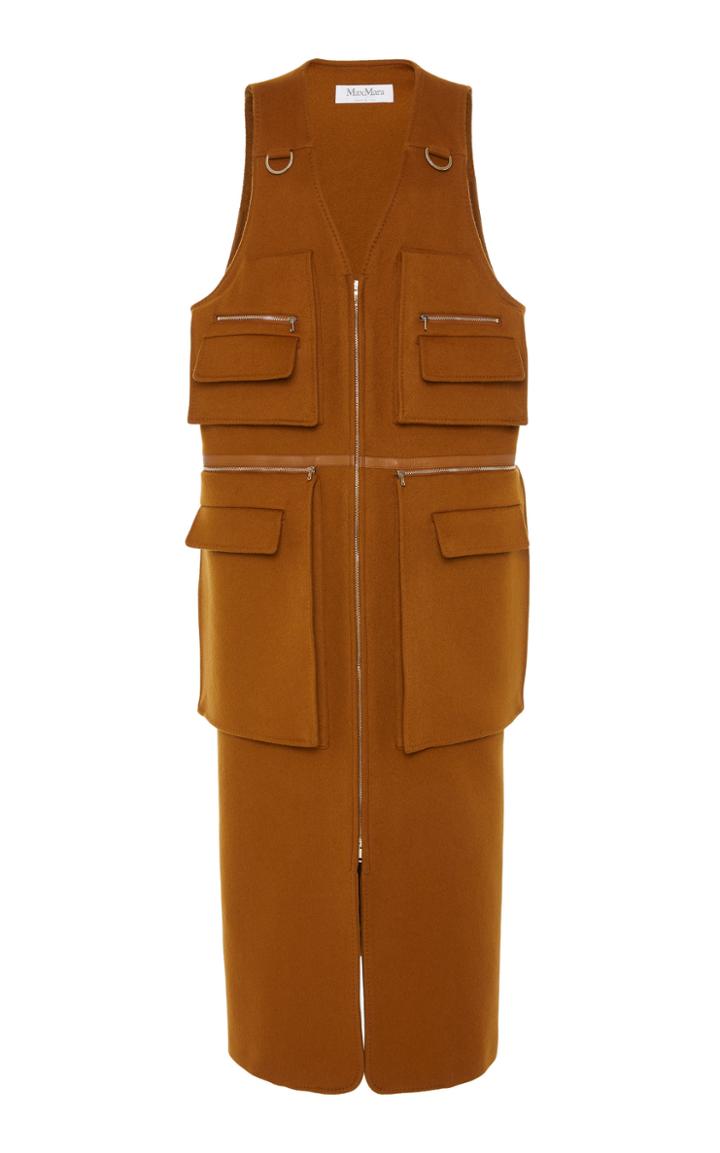 Max Mara Altea Camel Utility Vest
