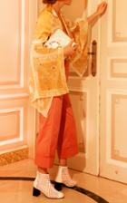 Silvia Tcherassi Trouper Wide-leg Cotton-blend Pants