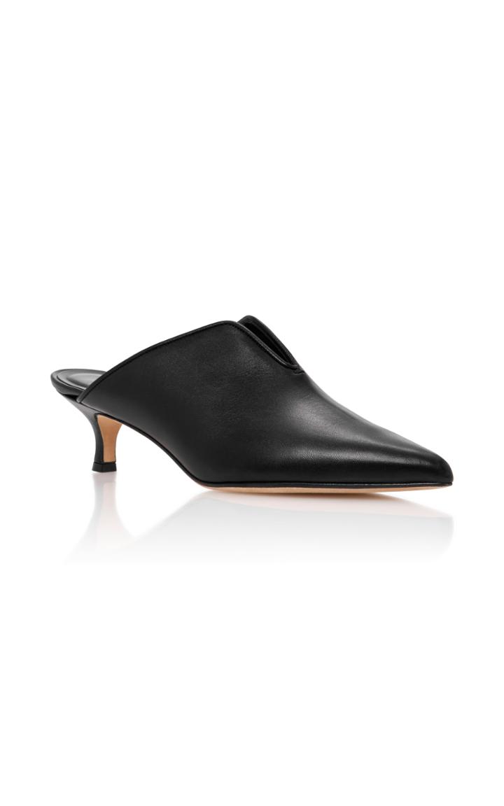 Tibi Dana Leather Mules