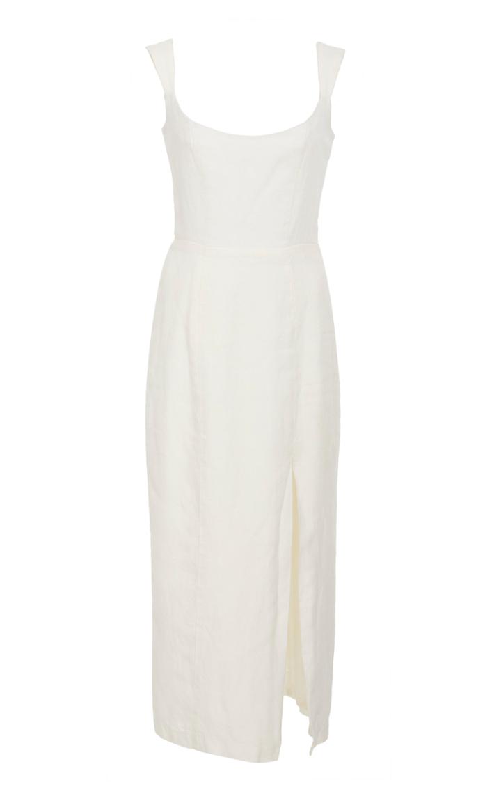 Markarian Exclusive Jeanne Linen Midi Dress