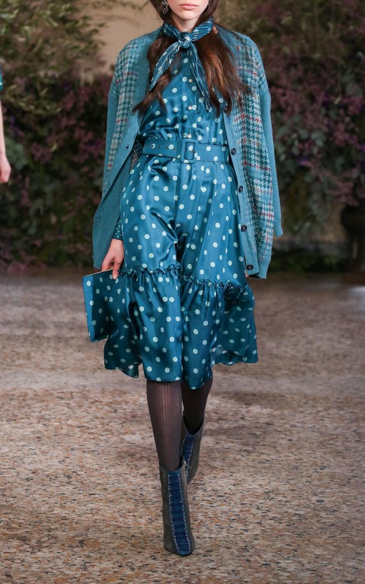 Luisa Beccaria Needled Over Fit Cardigan