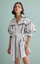 Moda Operandi Acler Kingsway Collared Stripe Mini Dress