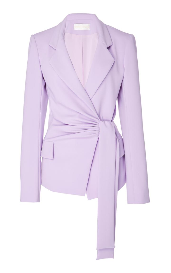 Christian Siriano Side Draped Blazer