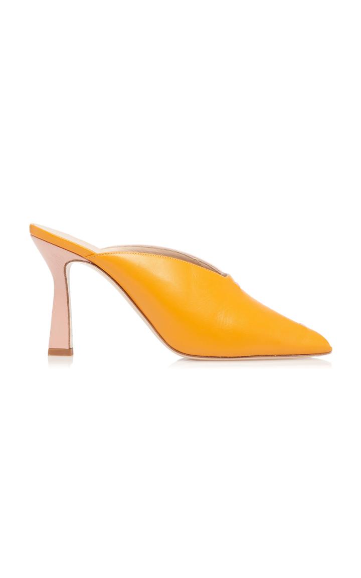 Wandler Niva Two-tone Patent Leather Mules Size: 37