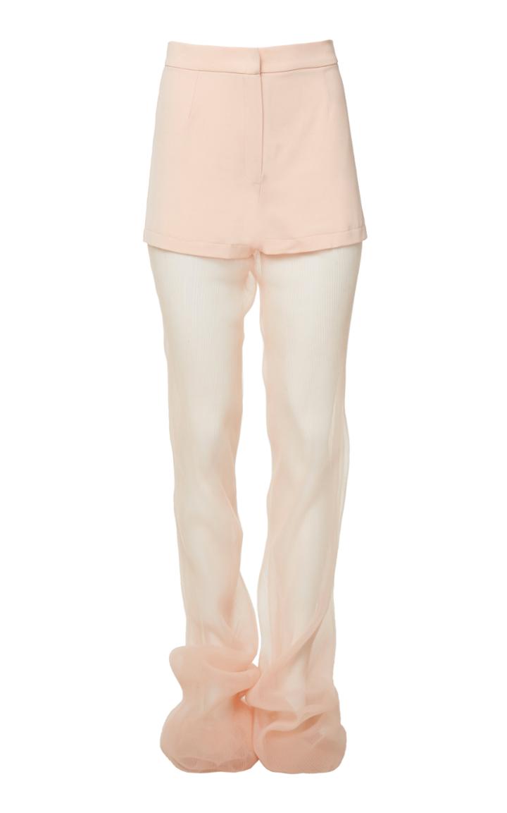 Mach & Mach Sheer Pastel Flared Pants