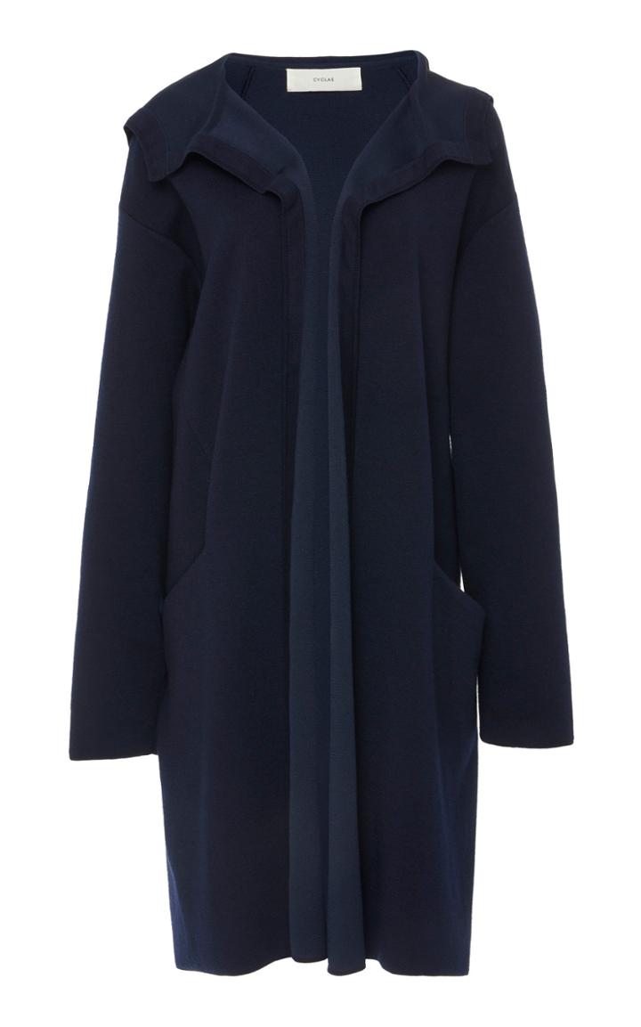 Cyclas Wool Blend Hooded Coat