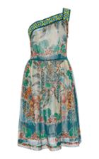 Anna Sui Tropical Fruit Medley Silk Dress