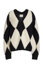 Khaite Valerie Jacquard Cashmere-wool Sweater