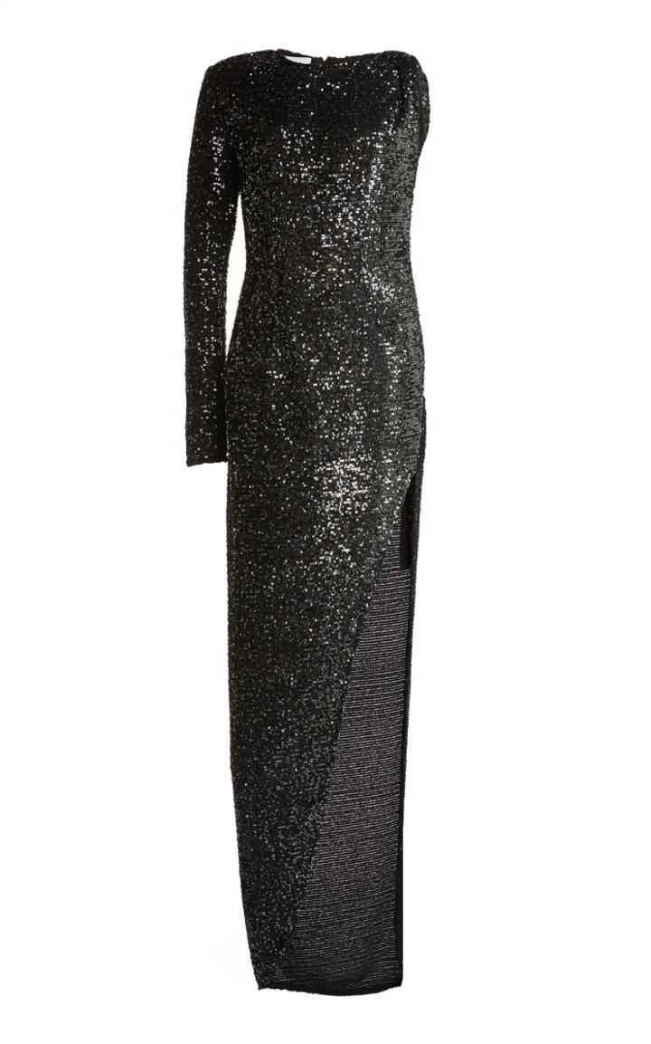 Moda Operandi Nervi Kendall One-sleeve Sequined Dress