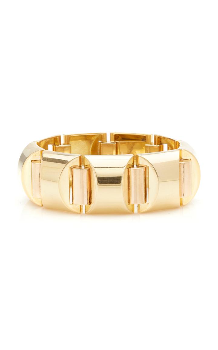 Moda Operandi Stephen Russell One Of A Kind 18k Yellow And Rose Gold Retro Bracelet