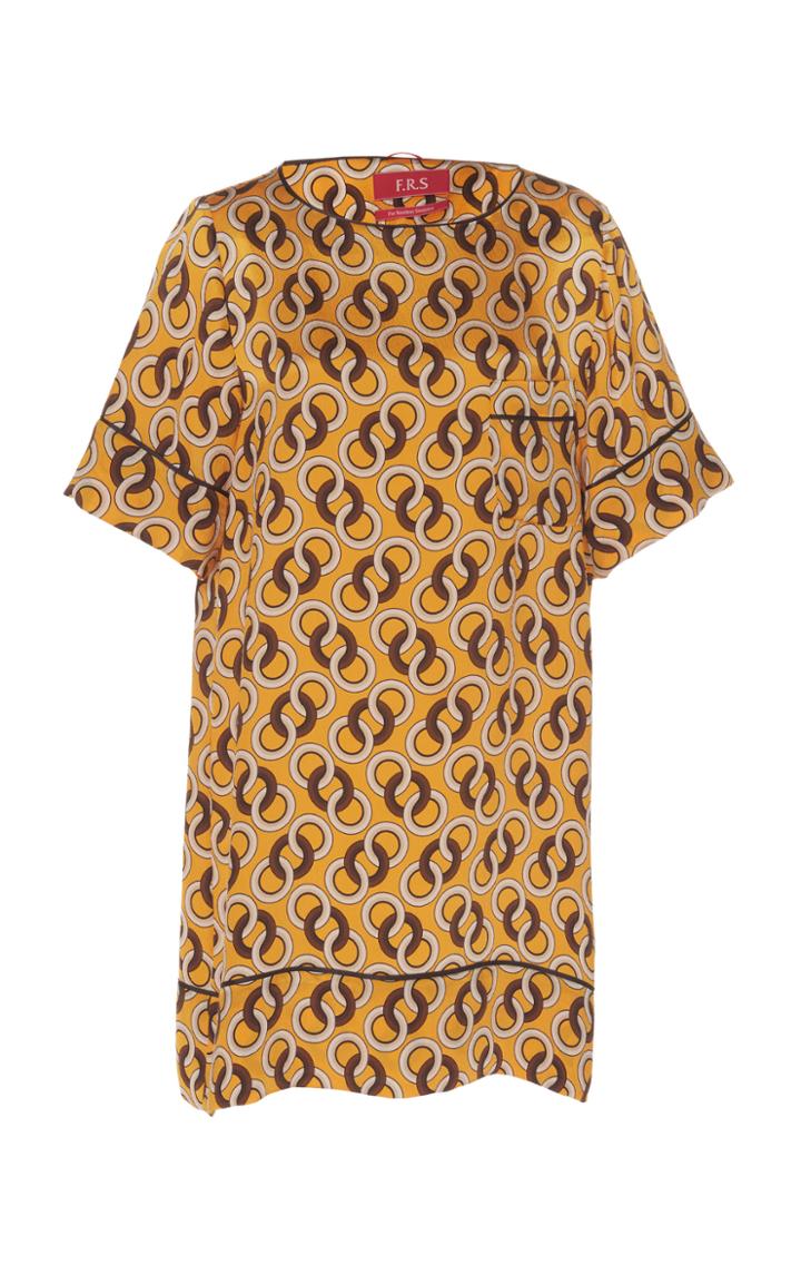 For Restless Sleepers Arge Printed Silk Mini Dress