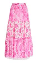 Moda Operandi Andrew Gn High-rise Printed Silk Skirt Size: 34