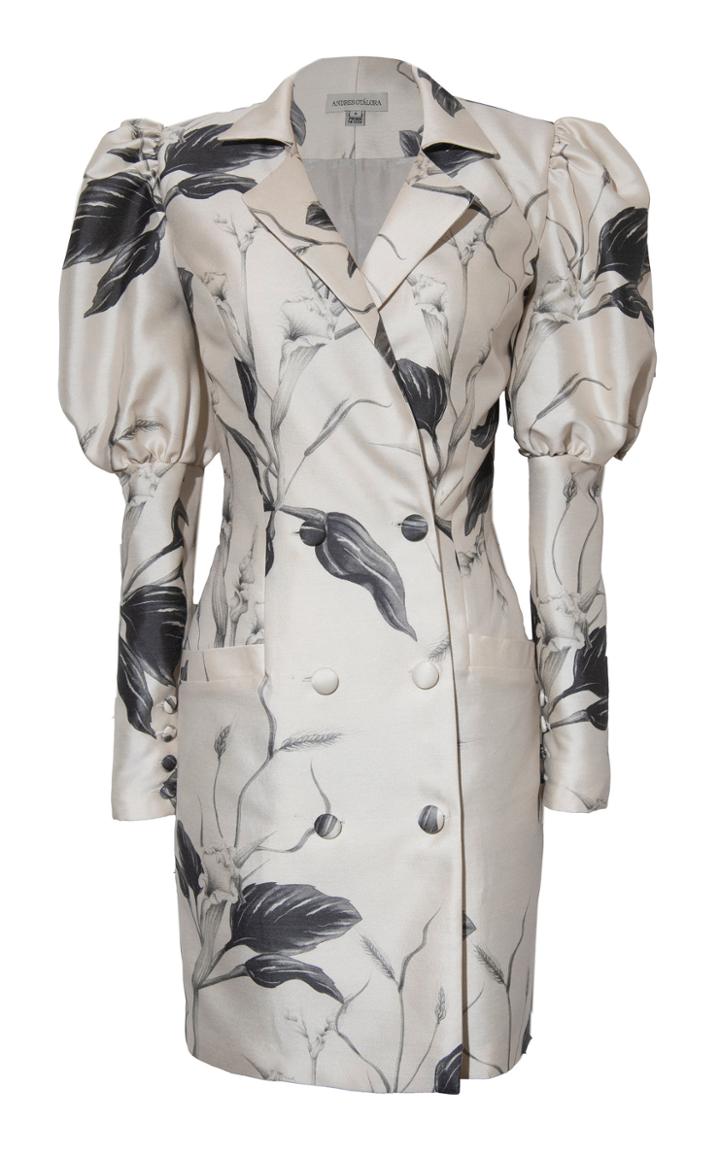 Moda Operandi Andres Otalora Kanthaka Wool-silk Blazer Dress