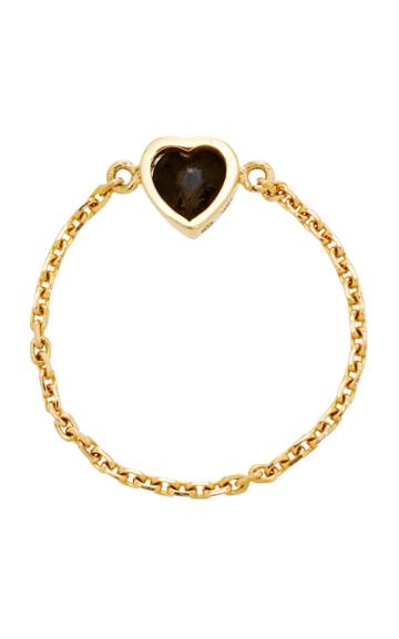 Yi Collection 18k Gold Onyx Chain Ring