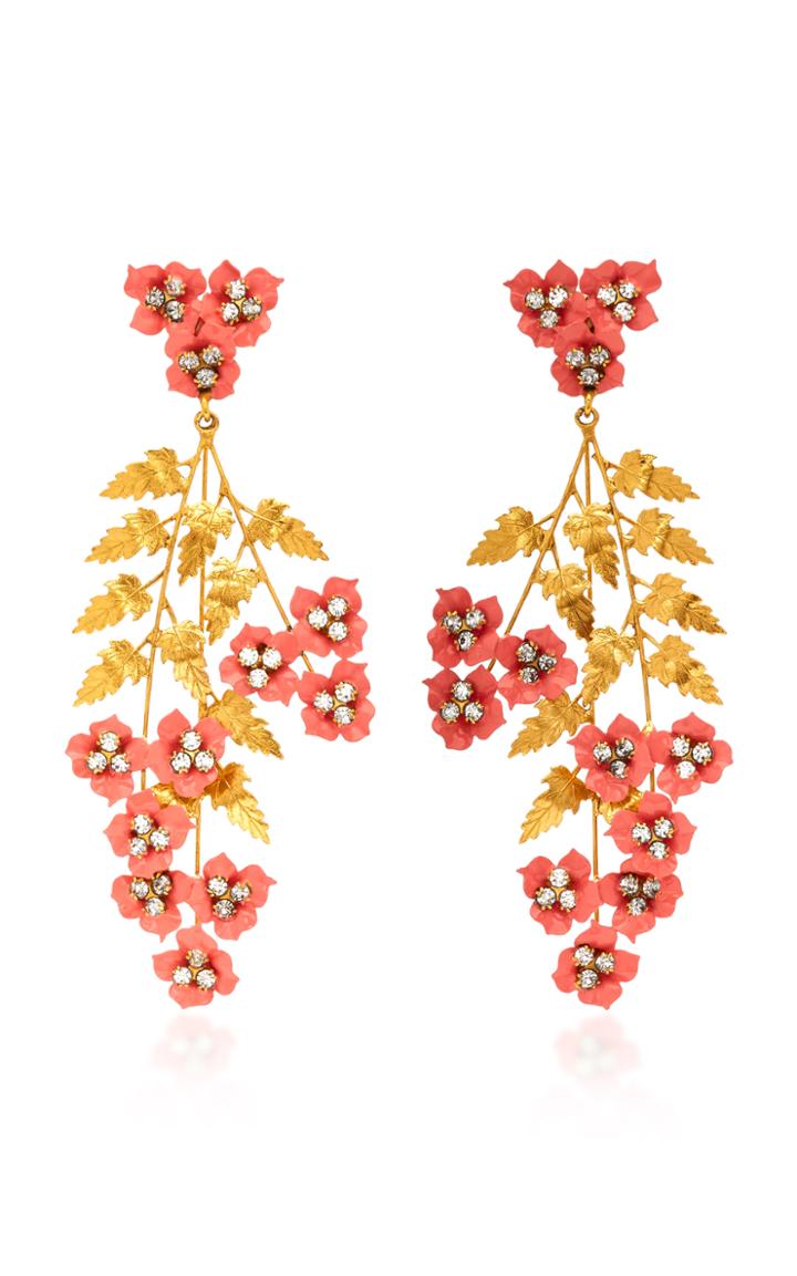 Jennifer Behr Aviva Gold-plated Swarovski Crystal Earrings