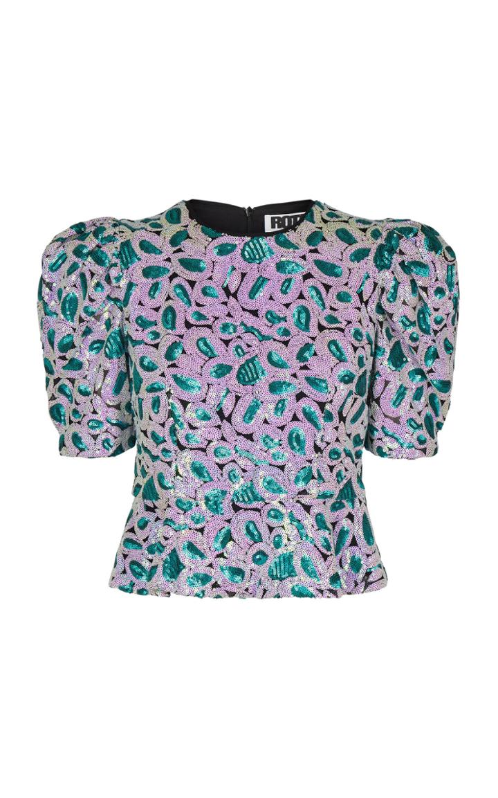 Rotate Christina Sequin Top