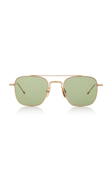 Thom Browne Sun Square-frame Gold-tone Sunglasses