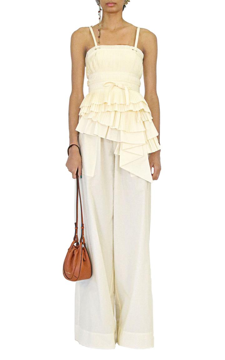 Moda Operandi Ulla Johnson Bea Cotton-plisse Top