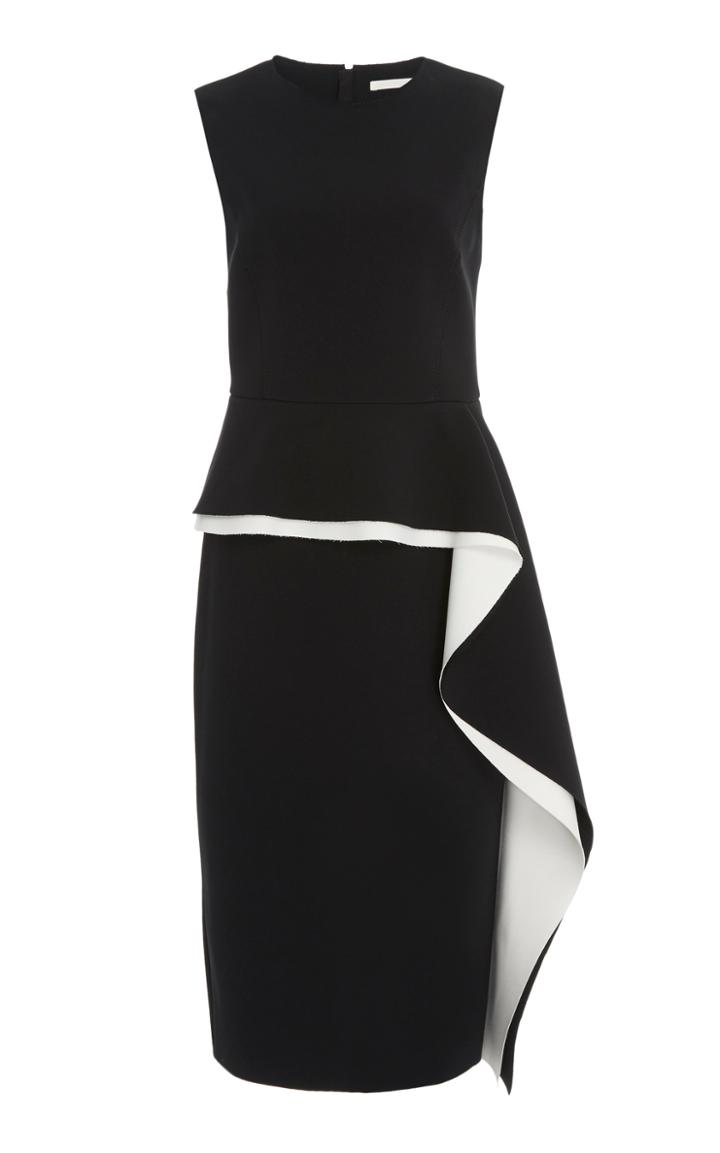 Jason Wu Collection Asymmetric Peplum Crepe Dress