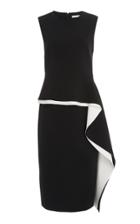 Jason Wu Collection Asymmetric Peplum Crepe Dress