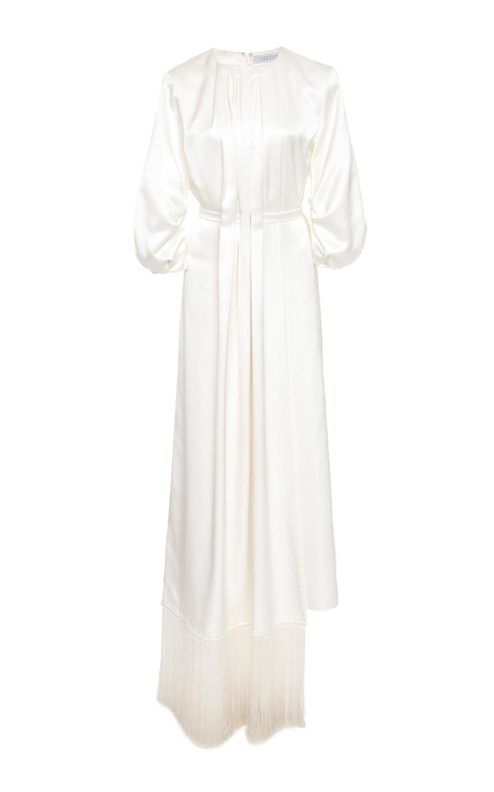 Moda Operandi Gabriela Hearst Hestia Fringe Silk Maxi Dress Size: 38