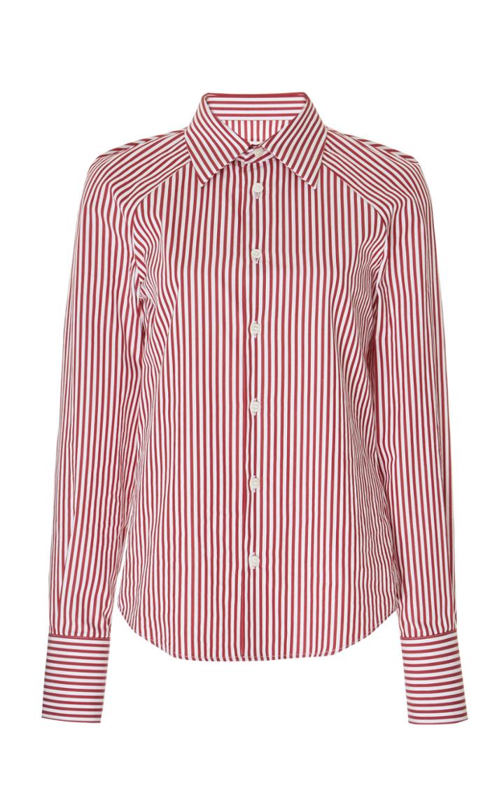 Maison Margiela Striped Cotton Button Down Shirt