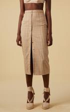 Moda Operandi Altuzarra Lex Wool-blend Gingham Skirt